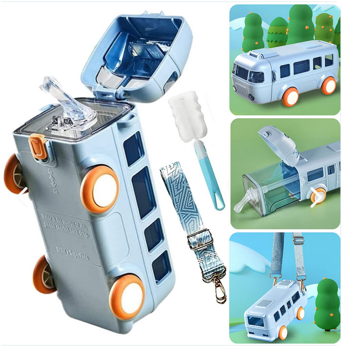 Miniatura 3 de AquaBus®BOTELLA FORMA BUS PARA NIÑOS - ROSA: ROSA